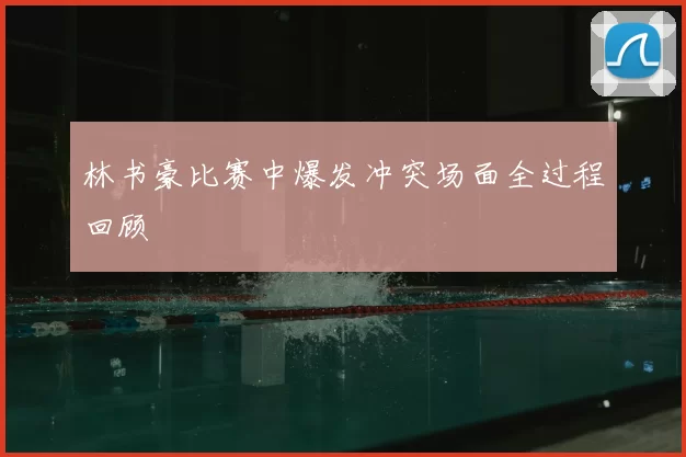 林书豪比赛中爆发冲突场面全过程回顾