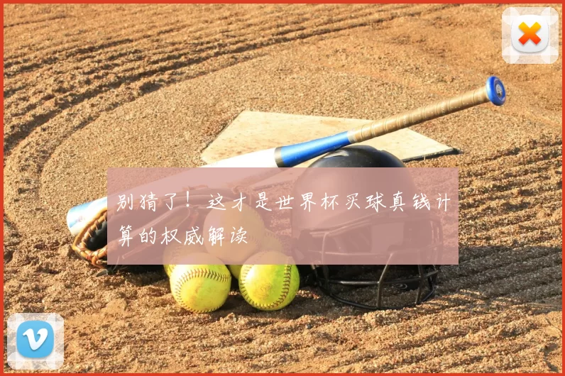 别猜了!这才是世界杯买球真钱计算的权威解读